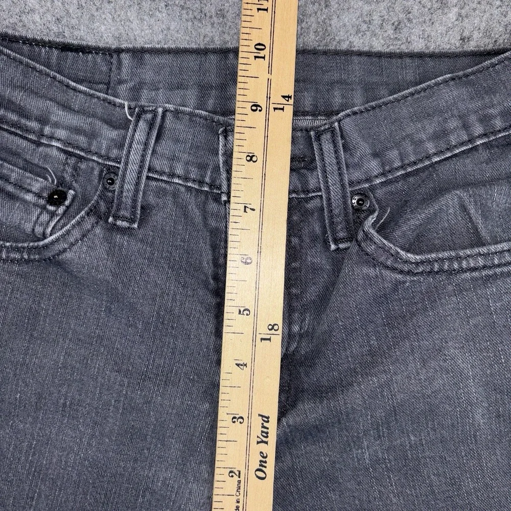 Levi's 511 Slim Fit Jeans Mens 29x30 (Fits 27x27) Gray Denim Stretch Dark Wash